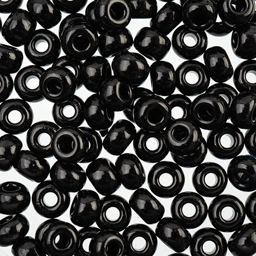 Czech Seed Beads apx 24g Vial 2/0 Black image