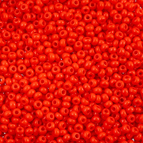 Czech Seed Beads apx 24g Vial 10/0 Cinnabar Red image
