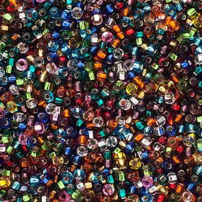 Czech Seed Beads apx 24g Vial 10/0 Easter Delight Mix image