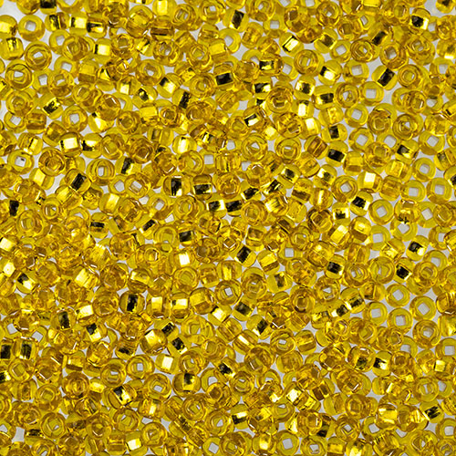 Czech Seed Beads apx 24g Vial 10/0 Yellow S/L image