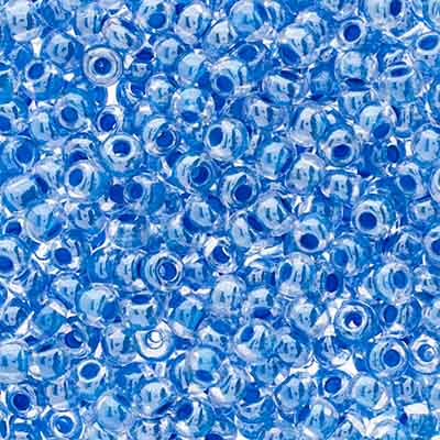 Czech Seed Beads apx 24g Vial 6/0 Crystal Blue image
