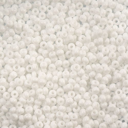 Czech Seed Beads apx 24g Vial 10/0 White image