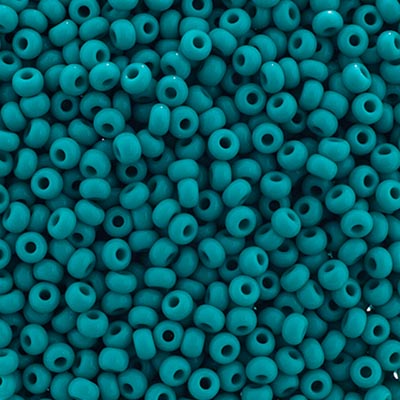 Czech Seed Beads apx 24g Vial 8/0 Opaque Turquoise image