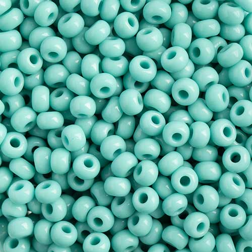 Czech Seed Beads apx 24g Vial 8/0 Turquoise image