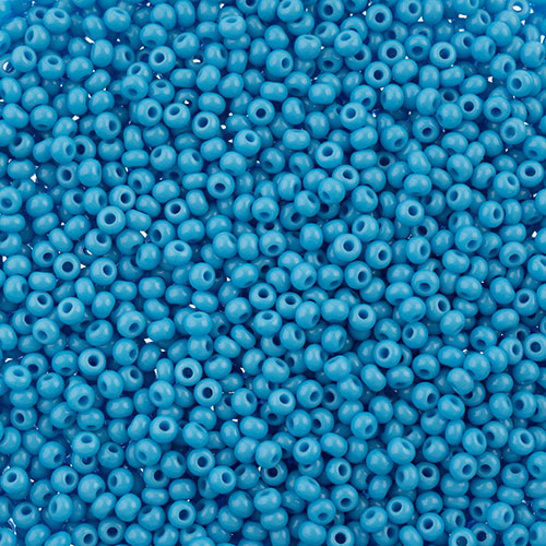 Czech Seed Beads apx 24g Vial 11/0 Opaque Blue Turquoise image