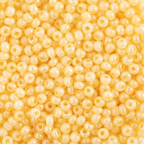 Czech Seed Beads apx 24g Vial 11/0 Opaque Ivory Pearl image