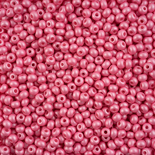 Czech Seedbead 6/0 apx23g Vial PermaLux Dyed Chalk Light Pink image