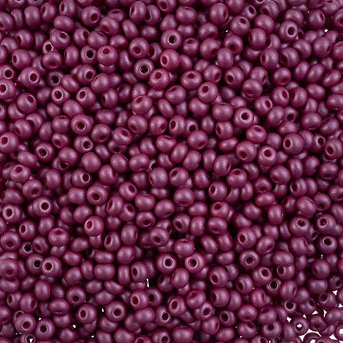Czech Seedbead 6/0 apx23g Vial PermaLux Dyed Chalk Purple image