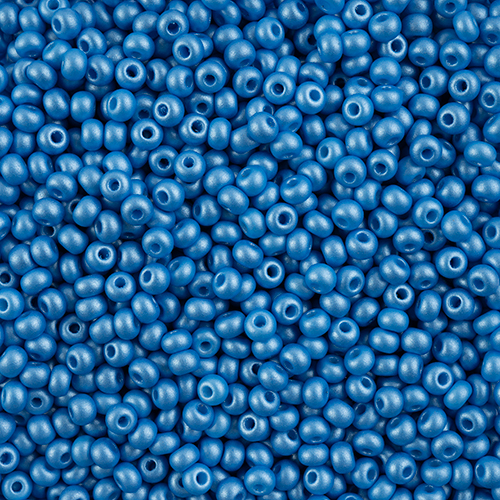 Czech Seedbead 6/0 apx23g Vial PermaLux Dyed Chalk Light Blue image