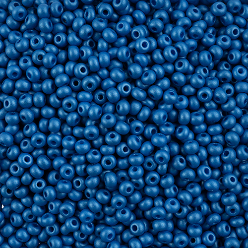 Czech Seedbead 6/0 apx23g Vial PermaLux Dyed Chalk Blue image