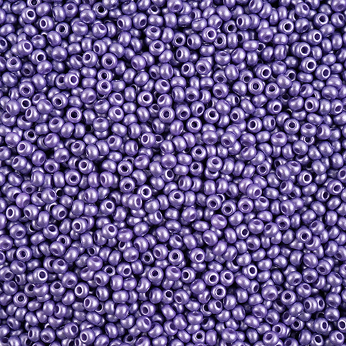 Czech Seedbead 8/0 apx22g Vial PermaLux Dyed Chalk Lavender image