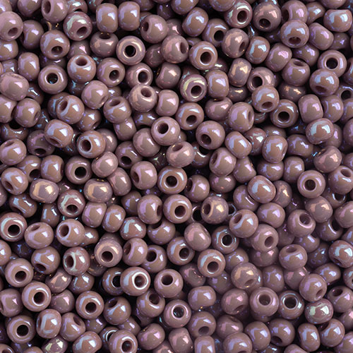 Czech Seed Bead apx 22g Vial 10/0 Opaque Mauve AB image