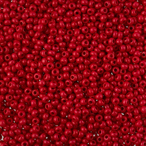 Czech Seed Bead apx 22g Vial 10/0 Terra Intensive Red image