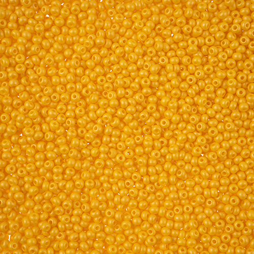Czech Seed Bead apx 22g Vial 10/0 PermaLux Dyed Chalk Dark Yellow image