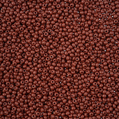 Czech Seed Bead apx 22g Vial 10/0 PermaLux Dyed Chalk Brown image