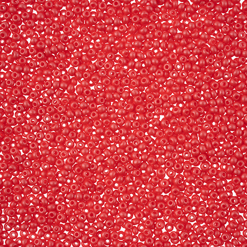Czech Seed Bead apx 22g Vial 10/0 PermaLux Dyed Chalk Red image