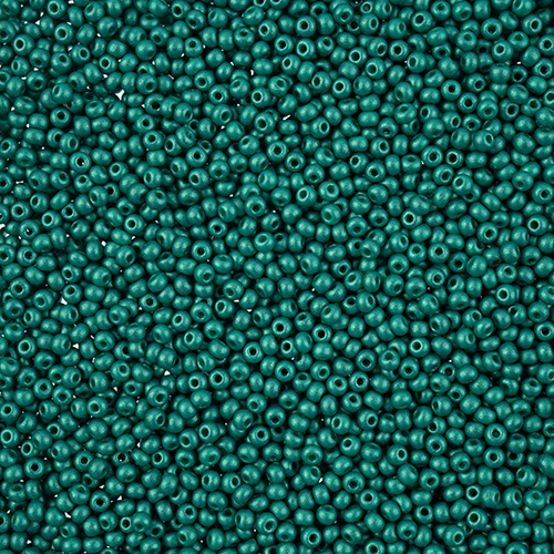 Czech Seed Bead apx 22g Vial 10/0 PermaLux Dyed Chalk Sea Green image