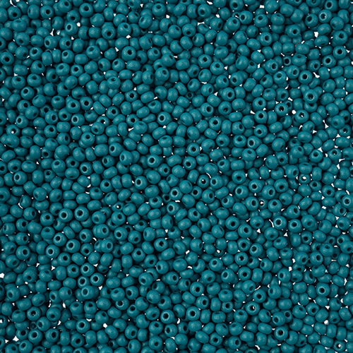 Czech Seed Bead apx 22g Vial 10/0 PermaLux Dyed Chalk Teal image