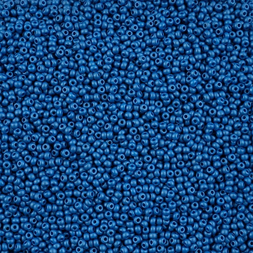 Czech Seed Bead apx 22g Vial 10/0 PermaLux Dyed Chalk Blue image