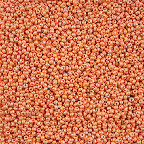 Czech Seed Beads 10/0 PermaLux Dyed Chalk Apricot image