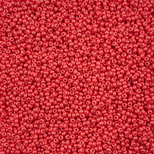 Czech Seed Beads 10/0 PermaLux Dyed Chalk Red image