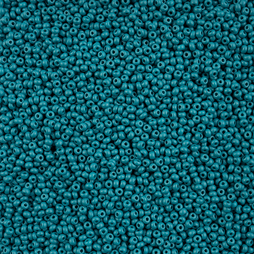 Czech Seed Beads 10/0 PermaLux Dyed Chalk Teal image