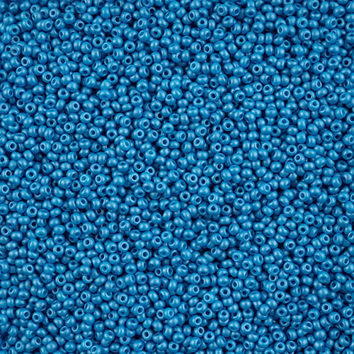 Czech Seed Beads 10/0 PermaLux Dyed Chalk Dark Turquoise image