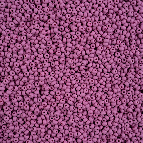 Czech Seed Beads 10/0 PermaLux Dyed Chalk Purple Matt image