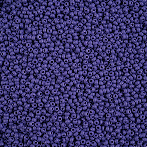 Czech Seed Beads 10/0 PermaLux Dyed Chalk Dark Violet Matt image