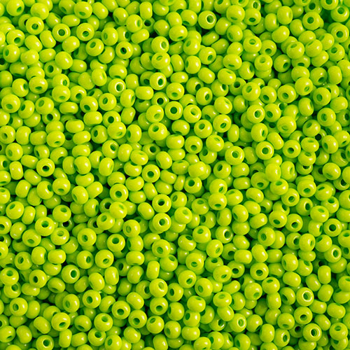 Czech Seed Beads 10/0 Terra Intensive Light Green image