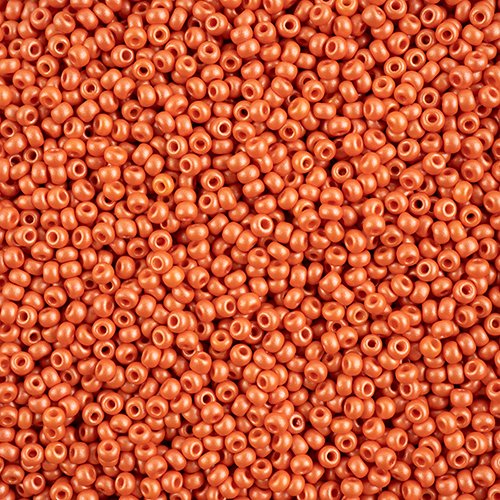 Czech Seed Beads 8/0 Permalux Dyed Chalk Orange image
