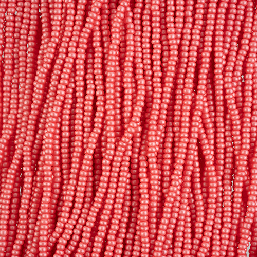 Czech Seed Beads 8/0 Permalux Dyed Chalk Pink Strung image
