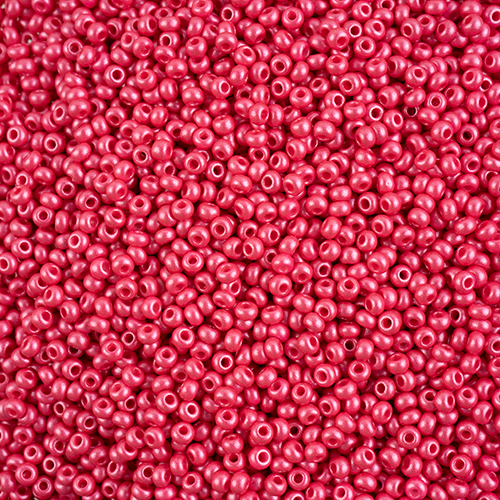 Czech Seed Beads 8/0 Permalux Dyed Chalk Fuchsia image