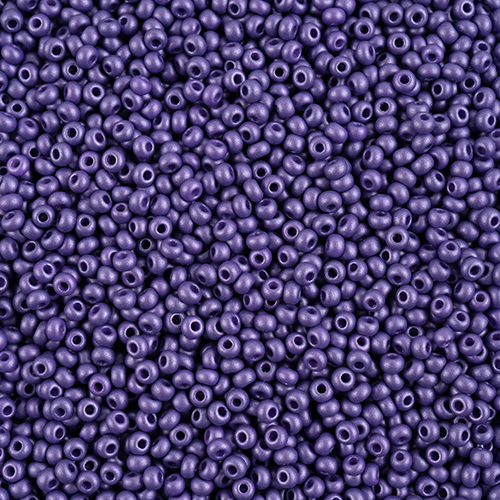 Czech Seed Beads 8/0 Permalux Dyed Chalk Dark Violet image