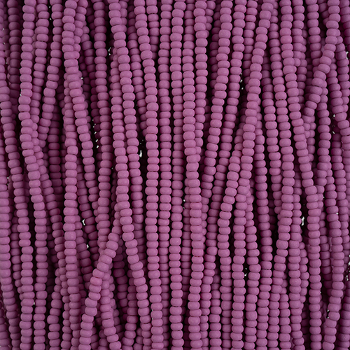 Czech Seed Beads 8/0 Permalux Dyed Chalk Purple Matt Strung image