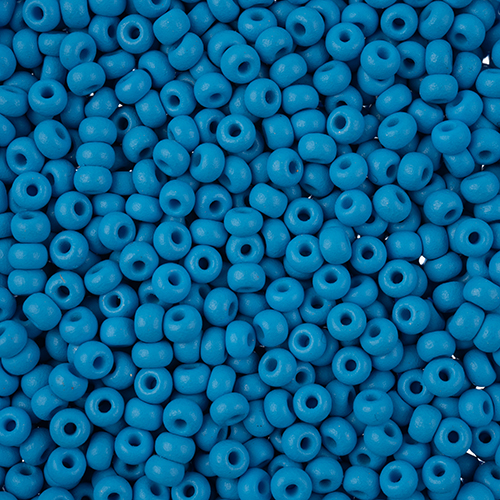 Czech Seed Beads 8/0 Permalux Dyed Chalk Dark Turquoise Matt image