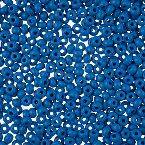 Czech Seed Beads 8/0 Permalux Dyed Chalk Blue Matt image