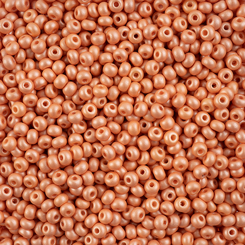 Czech Seed Bead/Pony Bead 6/0 PermaLux Dyed Chalk Apricot image
