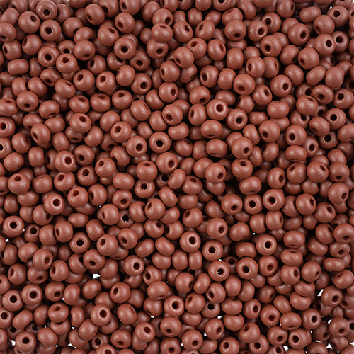 Czech Seed Bead/Pony Bead 6/0 PermaLux Dyed Chalk Brown image