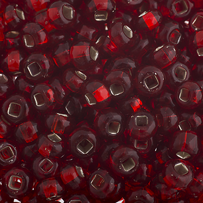 Czech Seed Beads 2/0 S/L Transparent Light Red image