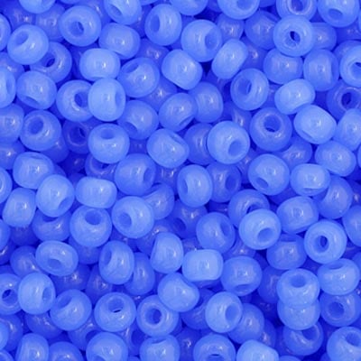 Czech Seed Bead 11/0 Opaque Oily Blue image