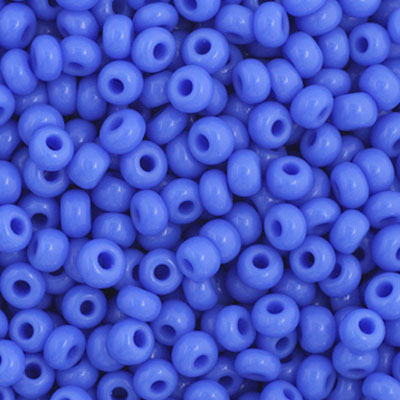 Czech Seed Bead 11/0 Opaque Blue Strung image