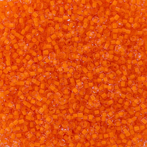 Czech Seed Beads 11/0 Crystal C/L Neon Orange image