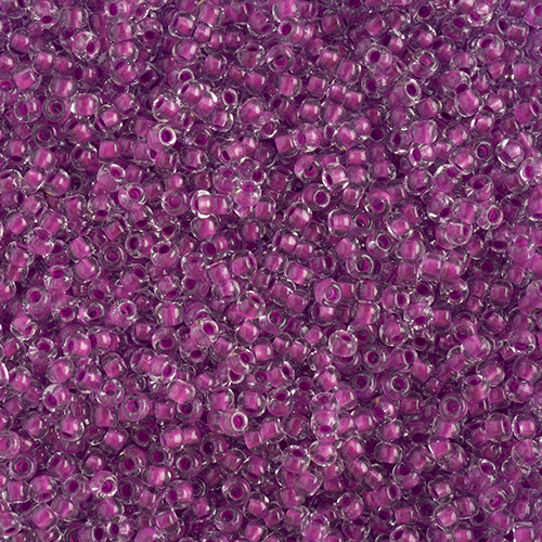 Czech Seed Beads 11/0 Crystal C/L Neon Purple image