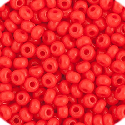 Czech Seed Bead 11/0 Opaque Light Red apx23g image