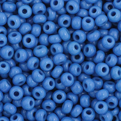 Czech Seed Bead 11/0 Opaque Medium Blue image