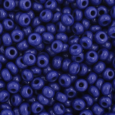 Czech Seed Bead 11/0 Vial Opaque Dark Royal Blue apx23g image