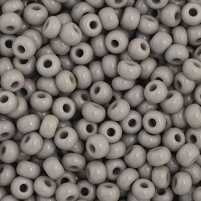 Czech Seed Bead 11/0 Opaque Grey apx23g image