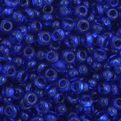 Czech Seed Bead 11/0 Transparent Navy Blue image