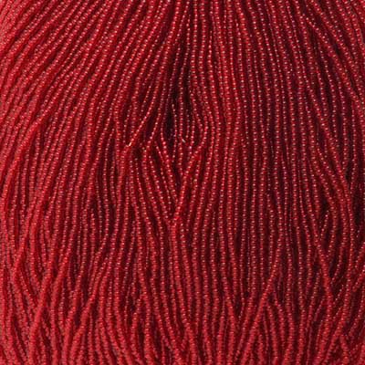 Czech Seed Bead 11/0 Transparent Red Strung image
